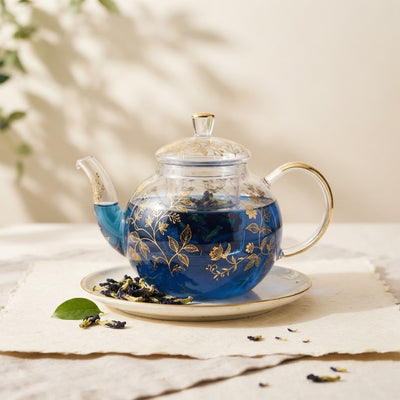 Borosilicate glass teapot